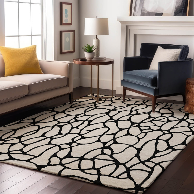 Premium Machine Washable Colmenero AMF1023 Geometric Rug, Rectangle 3' x 5'