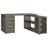 Tona Weathered Grey 3-Drawer L-shape Desk-2064496033