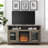 Kohn 58" 2-Door Media Console with Electric Fireplace-1383274169