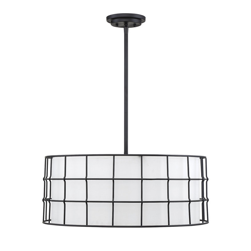 Luminaire suspendu 5 lumières Bria, Luminaire suspendu, Noir