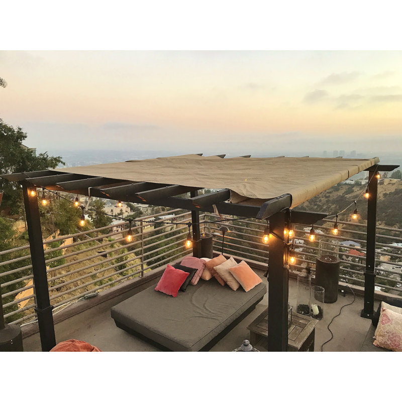 Adelene 14' Outdoor 10 - Bulb Standard Amber String Light (End to End Connectable)