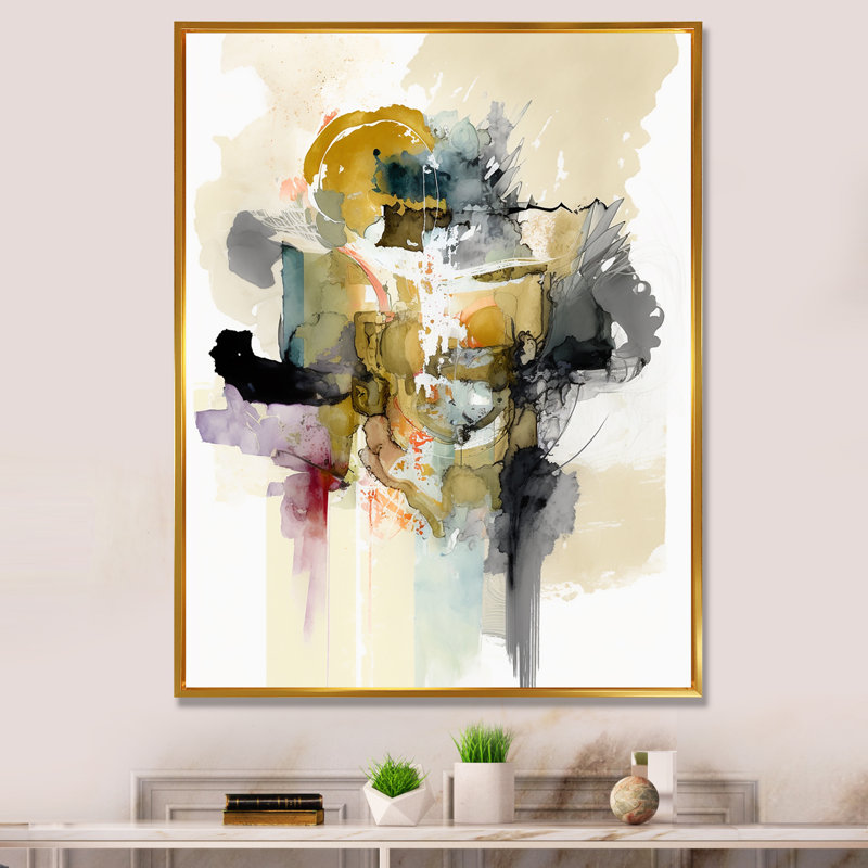Alizarin - reproduction d'art sur toile, H 40 po x l 30 po x P 1,5 po, Toile avec cadre flottant or