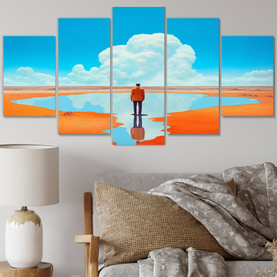 Sedgwick - Abstract Landscape Wall Art Print - 5 Panels