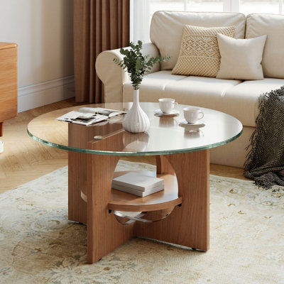 Round  Glass Coffee Table