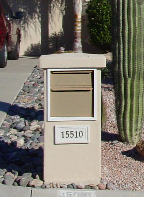 Steel Package Drop with Newspaper Compartment, Sand