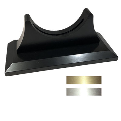 Base de berceau simple pour guindeau et instruments de halo avec plaques de ton argent et ton doré