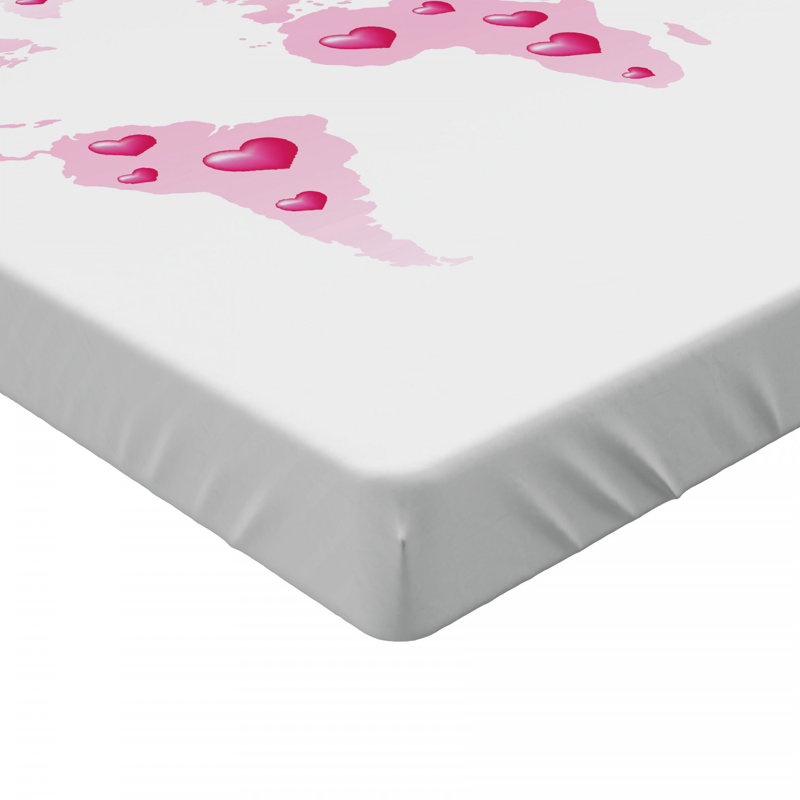 Microfiber Patterned Fitted Sheet, Full/Double Fitted Sheet