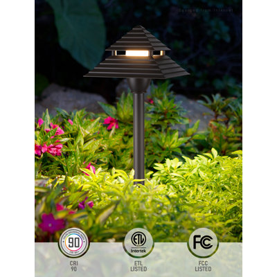 3cct Led Pathway Lights, Low Voltage Landscape Lights, 12-15v Ac/12-24v Dc, Ip65, Aluminum Housing