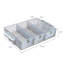 Plastic Stackable Arts and Crafts Transparent Grey Art Carrying Case With Drawers-1514957978