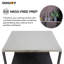 Étagère de rangement ouverte à 3 niveaux en acier inoxydable l 25 po x P 21 po x H 36,02 po SUNJoy