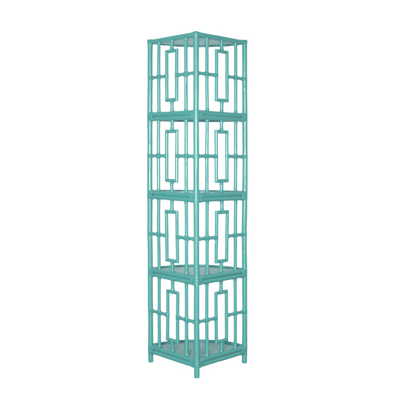 Manley Corner Bookcase, Turquoise