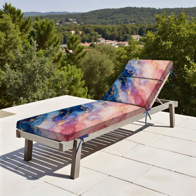  Coussin de patio d'extérieur pour intérieur et extérieur 3 po Marble Water Canvas