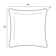 Housse et insert de coussin carré extérieur ARDEN Ruby