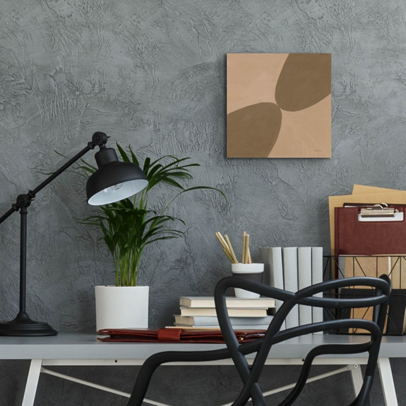Art mural en verre acrylique «Unity Brown» par Danhui Nai
