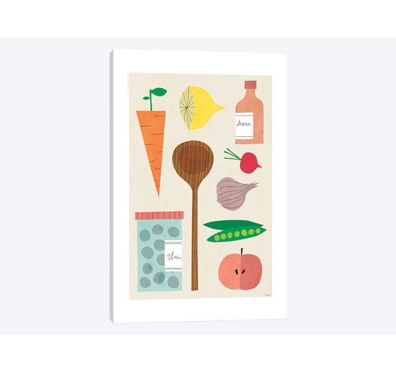 « cuisine décor© cor », impression sur toile, H 12 po x l 8 po x P 0,75 po, Pas de tapis, Toile tendue