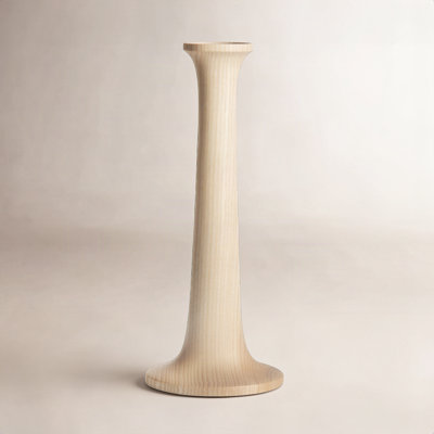 Solid Wood Candlestick Holder