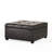 34" Wide PU Leather Tufted Square Cocktail Ottoman with Storage-398402971