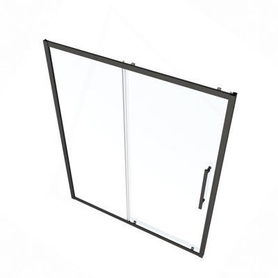 72"H Sliding Shower Door, Sliding Door, With 1/4" Tempered Glass