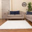 Tapis blanc neige à poils longs Solera-1057831601