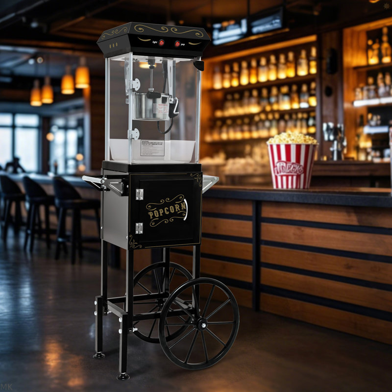 6OZ Popcorn Maker:This 480W Theater-Style Popcorn Popper. It Includes An Old Maids Drawer To Collect Un-Popped Kernels, Making Cleanup A Breeze.