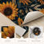 Sunflower Floral Non-Slip Washable Kitchen Mats