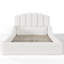 Lit de sol pour enfants Cloudnest Plush Teddy avec tête de lit festonnée-135818704-135818705