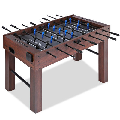 Foosball Table, 54 Inch Large Size Football Table for Adults, Arcade Soccer Table Game  with 2 Balls, Competition Full Size Soccer Game Table for Adults, Game Room, Home, Office, Party