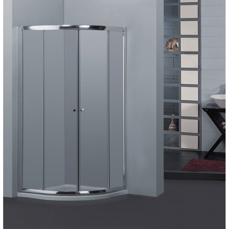 Bridgeway 90cm W x 90cm D x 185cm H Quadrant Sliding Door Shower Enclosure