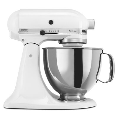 KitchenAid® Artisan® Series 5 Quart Tilt-Head Stand Mixer -  KSM150PSWH