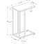 Table d'appoint Table d'appoint en forme de C Table d'appoint moderne Table de salon Table d'appoint de chambre à coucher-1778943488-1763208795
