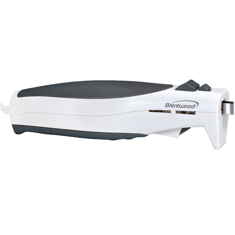 Couteau à découper électrique 7 pouces Brentwood TS-1010, blanc