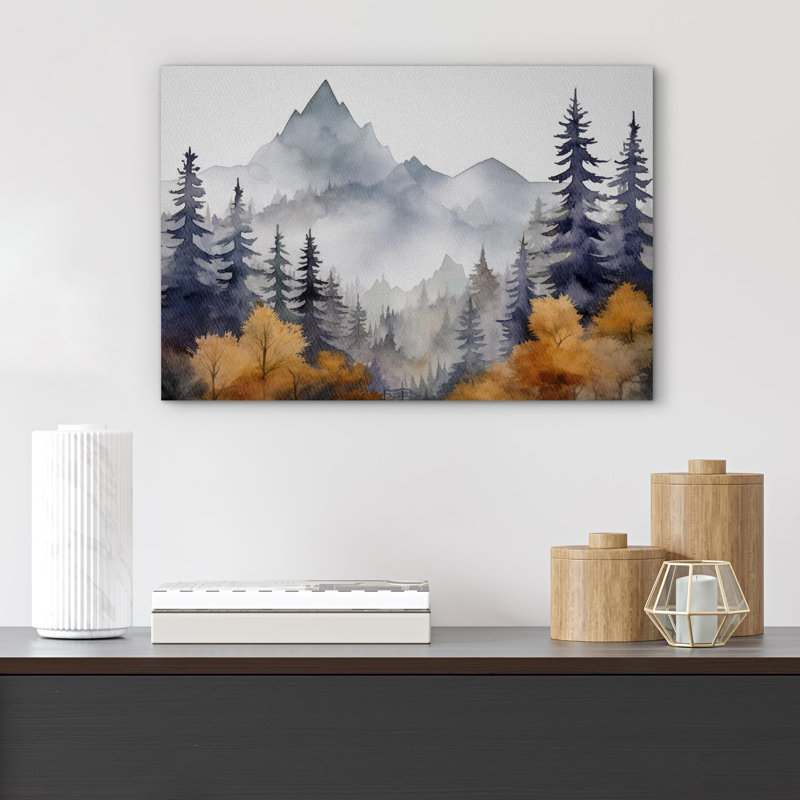 Paysage de forêt Woodland, Toile tendue, H 12 po x l 18 po