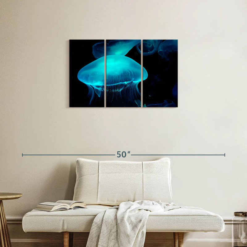 Moon Jellyfish, 20" H x 33" W