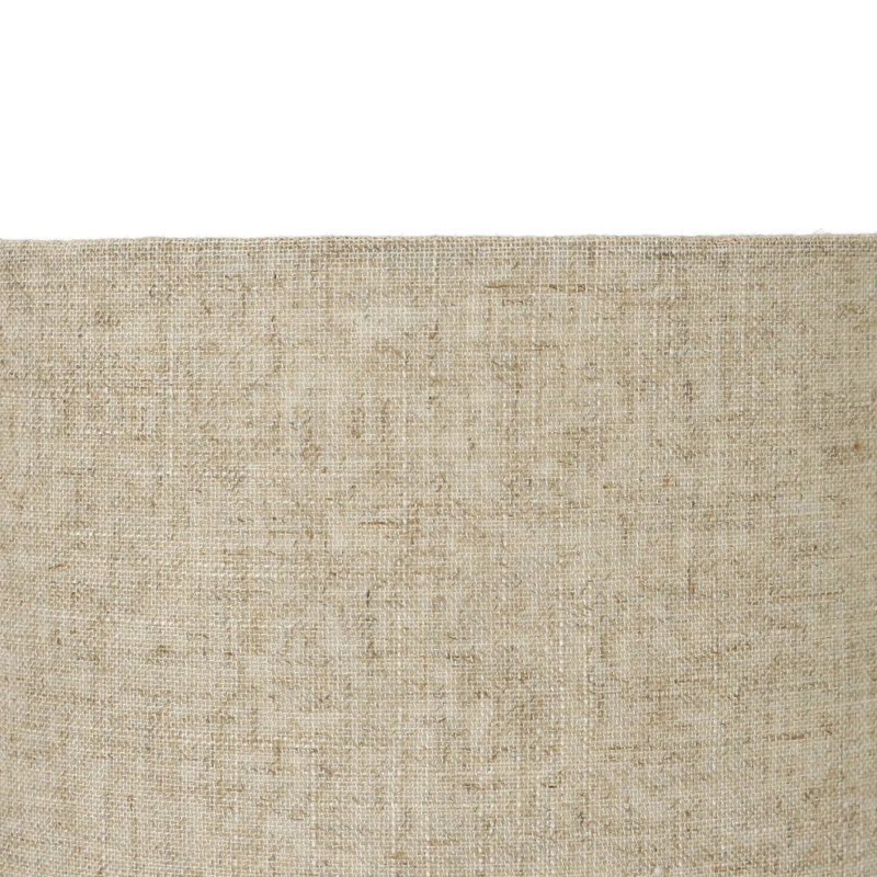 Abat-jour tambour en lin (araignée), H 7 po x l 8 po x P 8 po, Beige