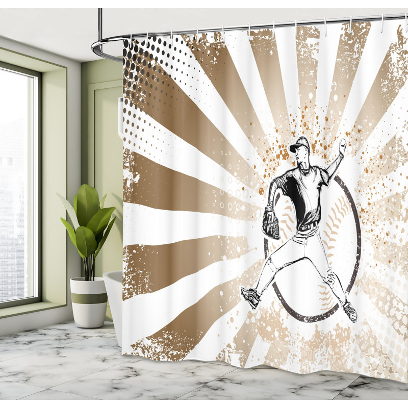Shower Curtain with Hooks Included, 84"H x 69"W
