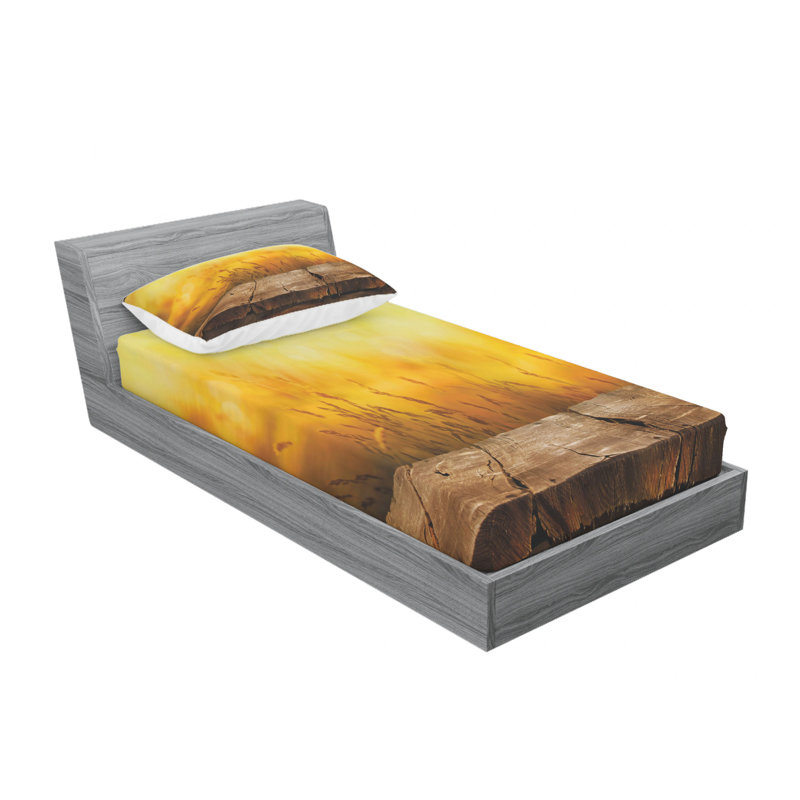 Ensemble de draps en bois vide, Ensemble de draps pour lit simple TG avec drap-hou