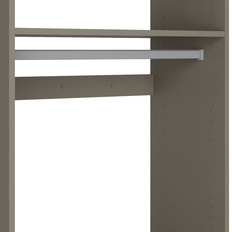 113 11/16" Closet System, Gianduia