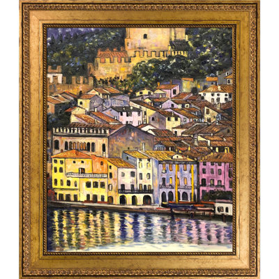 «Malcesine on Lake Garda» par Gustav Klimt, reproduction d'art sur toile