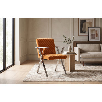 Chaise avec accoudoirs rembourrée Allure