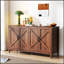 Armoire avec 4 portes et 4 tablettes ouvertes, armoire de rangement autoportante pour plancher, hall d'entrée, salon, chambre à coucher, bureau