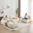 Modern Memory Foam Compressed Sofa,Large Sectional Couches,Pet-Friendly Cloud Modular Sectional Sofa-1292030874