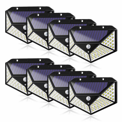 Solar Powered Motion Sensor Wall Lights Pack 108LED Outdoor Security Lights for Garage Corridor