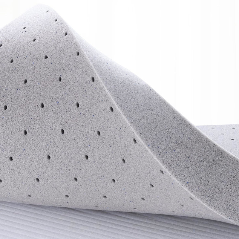 3 po, mousse viscoélastique imprégnée de gel, matelas pour grand lit, soulagement, amplification du débit d'air, gel rafraîchissant ferme à haute densité, conception de sommeil ventilé sécuritaire pour les animaux de compagnie