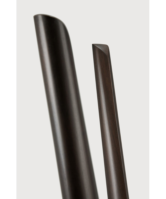 Pi 4 - Hook Coat Rack, Dark Brown