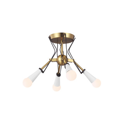 Plafonnier semi-encastré sphère Spoutnik 14,75 po Piro