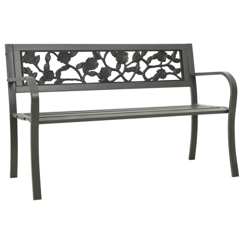 Banc de jardin en acier Dahlgreen, gris
