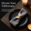 Gold & White Dragonfly Napkin Rings Set of 4 – Elegant Table Decor for Holiday Dining & Christmas Gift Ideas
