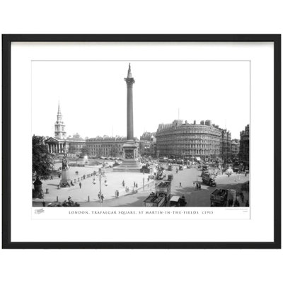 London, Trafalgar Square, St Martin-in-the-Fields  C1915 1 Piece Single Picture Frame Wall Art