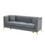Canapé modulaire moderne, ensemble de canapé d'angle en tissu de lin avec repose-pieds convertible pour salon, appartement, bureau, bleu, 3 couleurs-188138838