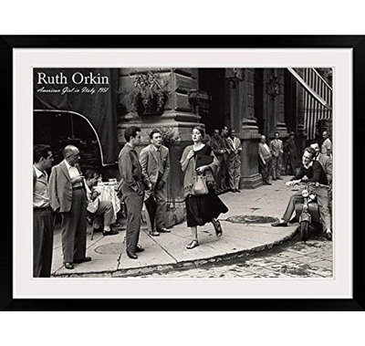 «An American Girl in Italy, 1951», reproduction d'art graphique encadrée